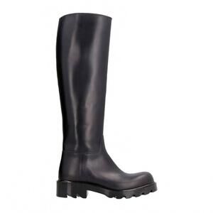 NEW BOTTEGA VENETA women's strut high boots in black